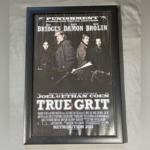 TRUE GRIT Retribution 2011 Framed Reproduction Poster 18 x 12 Cohen Brothers